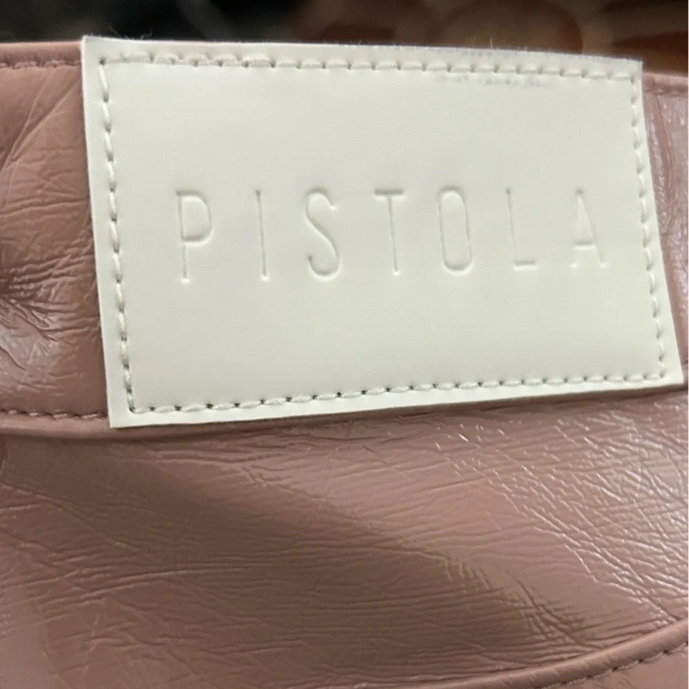 NWT PISTOLA Cassie Super High Rise Straight Leg Faux Leather Pants 25,28,30,31 - Picture 16 of 16